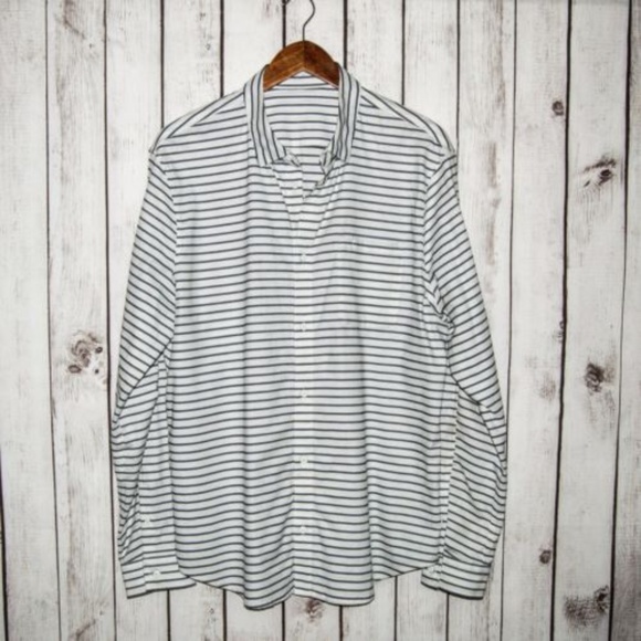 lululemon athletica Other - Lululemon Men's Button Front Shirt White Striped